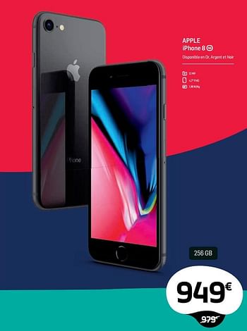 Promotions Apple iphone 8 256gb - Apple - Valide de 29/06/2018 à 31/07/2018 chez Base