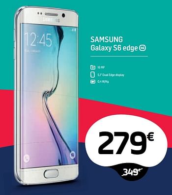 Promotions Samsung galaxy s6 edge - Samsung - Valide de 29/06/2018 à 31/07/2018 chez Base