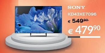Promoties Sony kd43xe7096 - Sony - Geldig van 30/06/2018 tot 31/07/2018 bij Selexion
