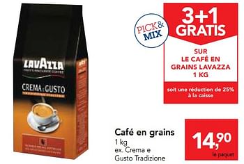 Promotions Café en grains crema e gusto tradizione - Lavazza - Valide de 03/07/2018 à 17/07/2018 chez Makro