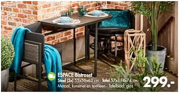 Promoties Espace bistroset - Huismerk - Casa - Geldig van 01/07/2018 tot 27/07/2018 bij Casa