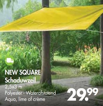 Promoties New square schaduwzeil - Huismerk - Casa - Geldig van 01/07/2018 tot 27/07/2018 bij Casa