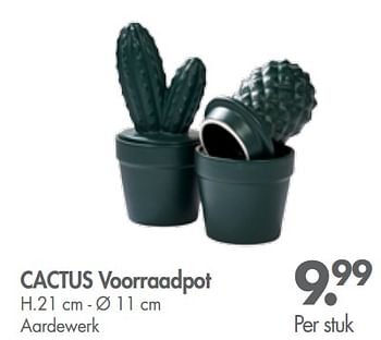 Promoties Cactus voorraadpot - Huismerk - Casa - Geldig van 01/07/2018 tot 27/07/2018 bij Casa
