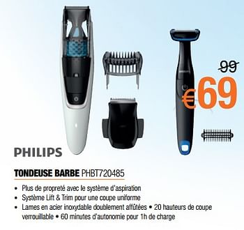 Promoties Philips tondeuse barbe phbt720485 - Philips - Geldig van 30/06/2018 tot 31/07/2018 bij Expert