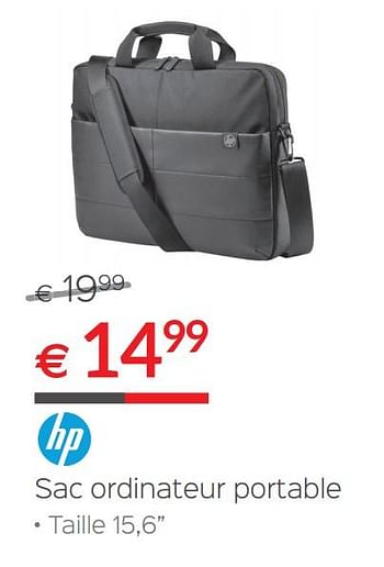 Promotions Hp sac ordinateur portable - HP - Valide de 30/06/2018 à 31/07/2018 chez Selexion