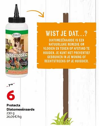 Promoties Protecta diatomeeënaarde - Protecta - Geldig van 04/07/2018 tot 15/07/2018 bij Tom&Co