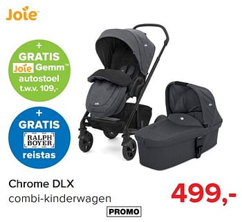 Promoties Chrome dlx combi-kinderwagen - Joie - Geldig van 02/07/2018 tot 31/07/2018 bij Baby-Dump