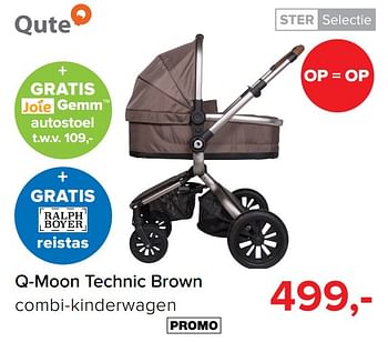 zondaar Australië Psychiatrie Qute Q-moon technic brown combi-kinderwagen - Promotie bij Baby-Dump