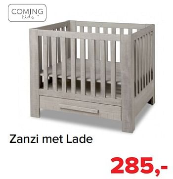 Promotions Zanzi met lade - Coming Kids - Valide de 02/07/2018 à 31/07/2018 chez Baby-Dump