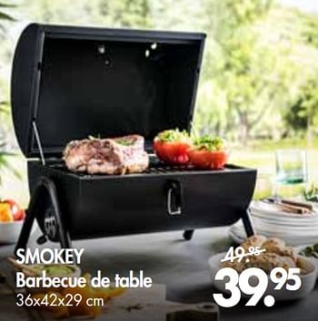 Promoties Smokey barbecue de table - Huismerk - Casa - Geldig van 01/07/2018 tot 27/07/2018 bij Casa