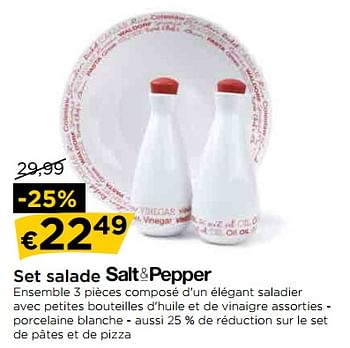Promotions Set salade salt + pepper - Salt & Pepper - Valide de 29/06/2018 à 31/07/2018 chez Molecule