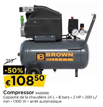 Promotions Brown compressor ka25200 - Brown - Valide de 29/06/2018 à 31/07/2018 chez Molecule