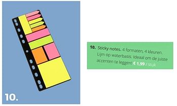 Promoties Sticky notes - Huismerk - Ava - Geldig van 02/07/2018 tot 15/09/2018 bij Ava