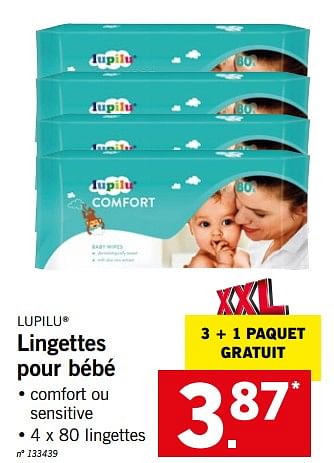 Lupilu Lingettes Pour Bebe En Promotion Chez Lidl