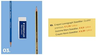 Promotions Crayon lumograph staedtler - Staedtler - Valide de 02/07/2018 à 15/09/2018 chez Ava
