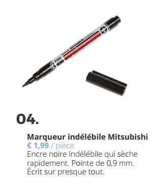 Promoties Marqueur indélébile mitsubishi - Mitsubishi - Geldig van 02/07/2018 tot 15/09/2018 bij Ava