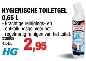 Promoties Hygienische toiletgel - HG - Geldig van 04/07/2018 tot 15/07/2018 bij Hubo