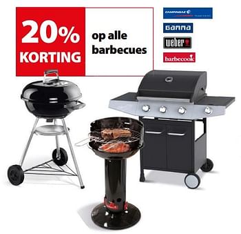 Promoties 20% korting op alle barbecues - Huismerk - Gamma - Geldig van 18/07/2018 tot 30/07/2018 bij Gamma