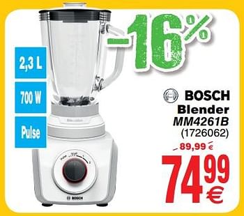 Promotions Bosch blender mm4261b - Bosch - Valide de 30/06/2018 à 31/07/2018 chez Cora