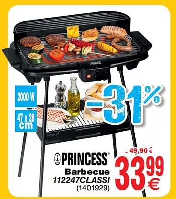 Promotions Princess barbecue 112247classi - Princess - Valide de 30/06/2018 à 31/07/2018 chez Cora