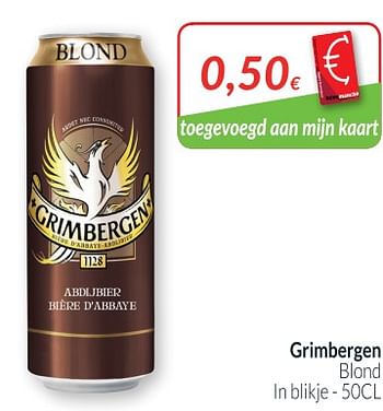 Promoties Grimbergen blond - Grimbergen - Geldig van 01/07/2018 tot 31/07/2018 bij Intermarche