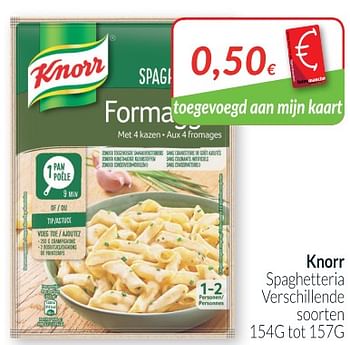 Promoties Knorr spaghetteria - Knorr - Geldig van 01/07/2018 tot 31/07/2018 bij Intermarche