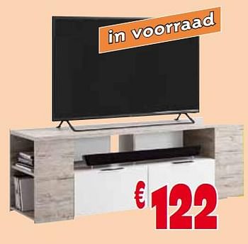 Promoties Tv meubel - Huismerk - Budgetmeubelen - Geldig van 30/06/2018 tot 31/07/2018 bij Budget Meubelen