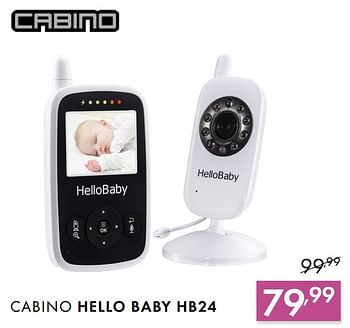 Promoties Hello baby hb24 - Cabino - Geldig van 01/07/2018 tot 28/07/2018 bij Baby & Tiener Megastore