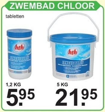 Promotions Zwembad chloor - HTH - Valide de 02/07/2018 à 21/07/2018 chez Van Cranenbroek