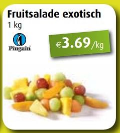 Promoties Fruitsalade exotisch - Pinguin - Geldig van 02/07/2018 tot 28/07/2018 bij Aronde