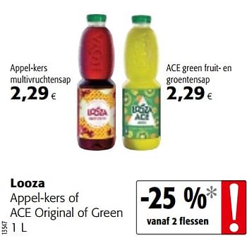 Promoties Looza appel-kers of ace original of green - Looza - Geldig van 04/07/2018 tot 17/07/2018 bij Colruyt