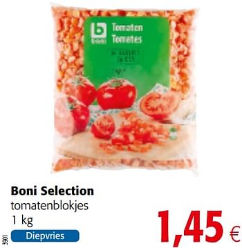 Promoties Boni selection tomatenblokjes - Boni - Geldig van 04/07/2018 tot 17/07/2018 bij Colruyt