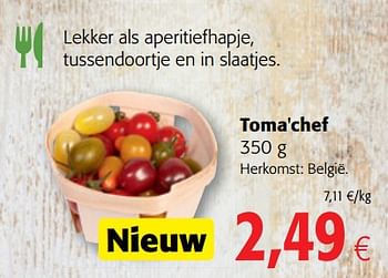Promoties Toma`chef - Huismerk - Colruyt - Geldig van 04/07/2018 tot 17/07/2018 bij Colruyt