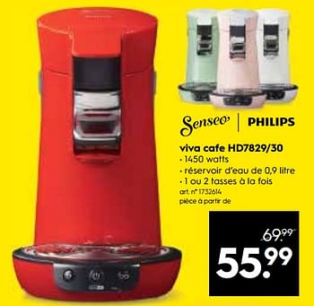 Promotions Philips viva cafe hd7829-30 - Philips - Valide de 30/06/2018 à 15/07/2018 chez Blokker