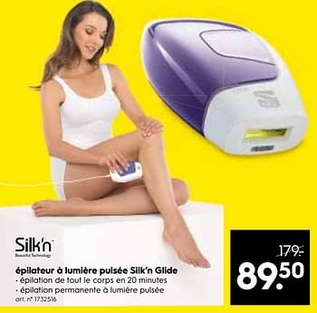 Promotions Silk`n épilateur à lumière pulsée silk`n glide - Silk'n - Valide de 30/06/2018 à 15/07/2018 chez Blokker