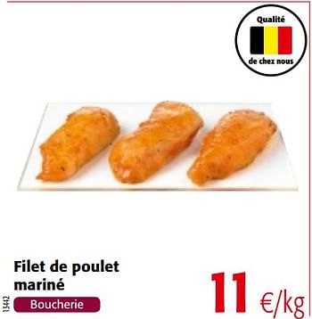 Promotions Filet de poulet mariné - Produit maison - Colruyt - Valide de 04/07/2018 à 17/07/2018 chez Colruyt