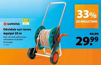 Promoties Dévidoir sur roues équipé - Gardena - Geldig van 11/07/2018 tot 16/07/2018 bij Gamma