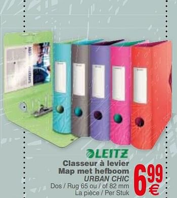 Promoties Classeur à levier map met hefboom urban chic - Leitz - Geldig van 10/07/2018 tot 23/07/2018 bij Cora