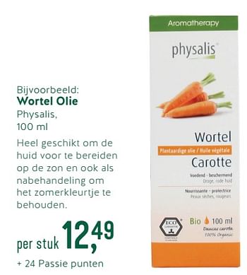 Promoties Wortel olie - Physalis - Geldig van 09/07/2018 tot 29/07/2018 bij Holland & Barret