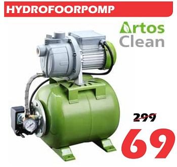Promoties Hydrofoorpomp - Artos Clean - Geldig van 09/07/2018 tot 31/07/2018 bij Itek