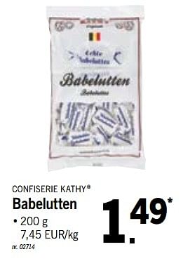 Promotions Babelutten - Confiserie Kathy - Valide de 16/07/2018 à 21/07/2018 chez Lidl