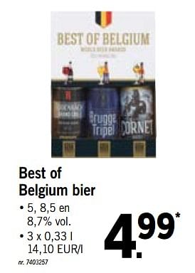 Promotions Best of belgium bier - Produit maison - Lidl - Valide de 16/07/2018 à 21/07/2018 chez Lidl