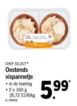 Promotions Oostends vispannetje - Chef select - Valide de 16/07/2018 à 21/07/2018 chez Lidl