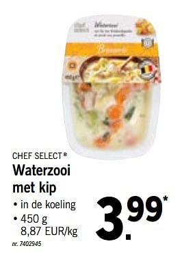 Promoties Waterzooi met kip - Chef select - Geldig van 16/07/2018 tot 21/07/2018 bij Lidl