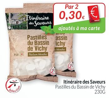 Promoties Itinéraire des saveurs pastilles du bassin de vichy - Itinéraire des Saveurs - Geldig van 01/07/2018 tot 31/07/2018 bij Intermarche