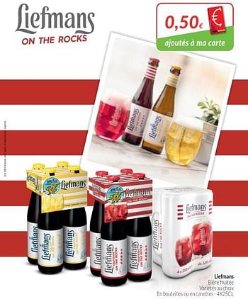 Promotions Liefmans bière fruitée - Liefmans - Valide de 01/07/2018 à 31/07/2018 chez Intermarche
