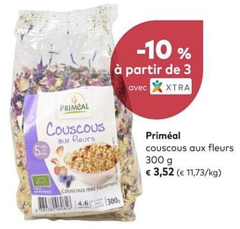 Promoties Priméal couscous aux fleurs - Priméal - Geldig van 04/07/2018 tot 31/07/2018 bij Bioplanet