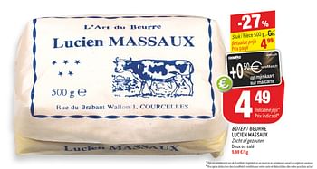 Promoties Boter- beurre - Lucien Massaux - Geldig van 10/07/2018 tot 17/07/2018 bij Match