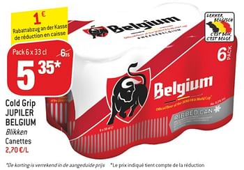 Promoties Cold grip. jupiler belgium - Jupiler - Geldig van 10/07/2018 tot 17/07/2018 bij Match