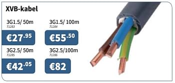 Promoties Xvb-kabel - Huismerk - Cevo - Geldig van 05/07/2018 tot 18/07/2018 bij Cevo Market